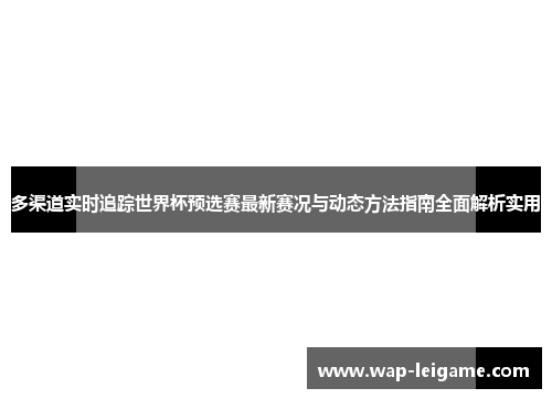 多渠道实时追踪世界杯预选赛最新赛况与动态方法指南全面解析实用